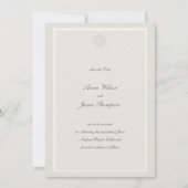 Nautical Seashell Classic Lijst Formele bruiloft Save The Date (Voorkant)