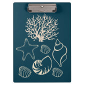 Nautical Seashell Clipboard Klembord (Voorkant)