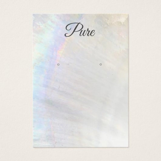 Nautical Seashell Earring Display Holder Visitekaartje (Voorkant)