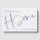 Nautical Seashell Home | Kusthout Gastenboek (Voorkant)