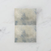 Nautical Seashell Indigo Blue Bedankkaart (Binnen)