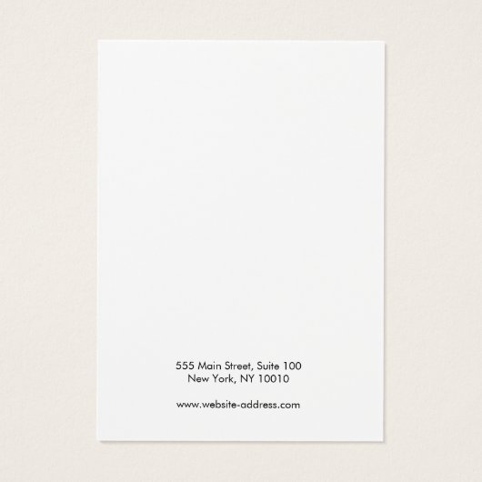 Nautical Seashell Ketting Bracelet Display Holder Visitekaartje (Achterkant)