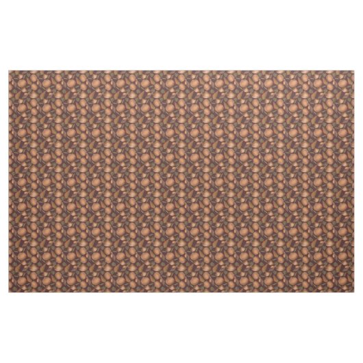 Nautical Seashell Red Pattern Stof (Fat Quarter)