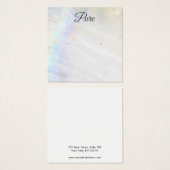 Nautical Seashell Stud Earring Display Holder Naut Vierkante Visitekaartjes (Voorkant /achterkant)