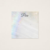 Nautical Seashell Stud Earring Display Holder Naut Vierkante Visitekaartjes (Voorkant)