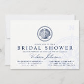 Nautical Seashell thema Vrijgezellenfeest Kaart (Voorkant)