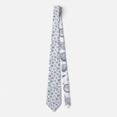Nautical Seashells Custom Necktie Stropdas (Voorkant)