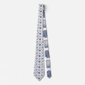 Nautical Seashells Custom Necktie Stropdas (Voorkant)