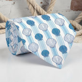 Nautical Seashells Custom Necktie Stropdas