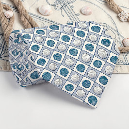 Nautical Seashells Custom Necktie Stropdas