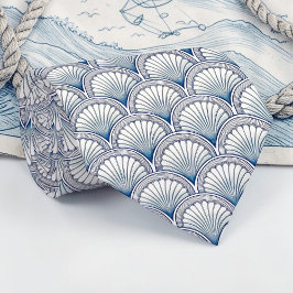 Nautical Seashells Custom Necktie Stropdas