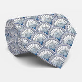 Nautical Seashells Custom Necktie Stropdas (Opgerold)