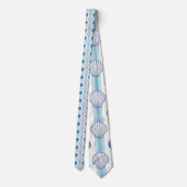 Nautical Seashells Custom Necktie Stropdas (Achterkant)
