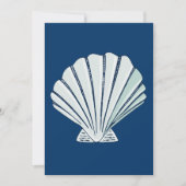 Nautical Seaside Shell Baby shower Kaart (Voorkant)
