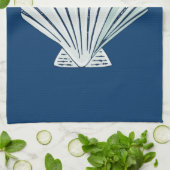 Nautical Seaside Shell Theedoek (Gevouwen)