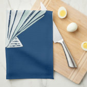 Nautical Seaside Shell Theedoek (Quarter Fold)