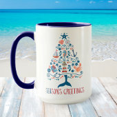 Nautical SEAson's Greetings Coastal kerstboom Mok