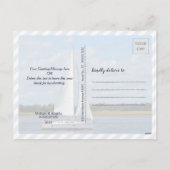 Nautical SEAson's Greetings, Navy Anchor-2 foto's Feestdagenkaart (Achterkant)