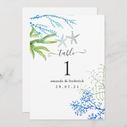 Nautical Seaweed Kaart (Voorkant / Achterkant)