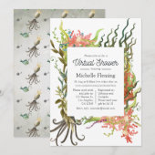 Nautical Seaweed Virtual Shower Kaart (Voorkant / Achterkant)