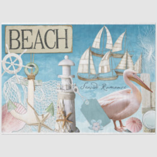 Nautical Serie Ontwerp 10 Tissuepapier