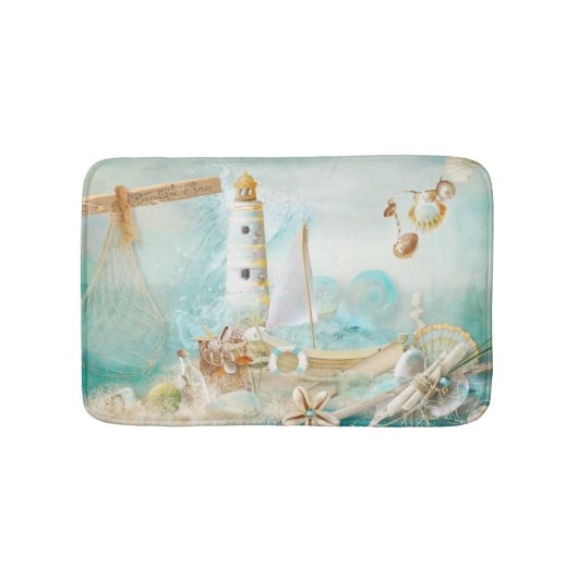 Nautical Serie Ontwerp 11 Badmat (Voorkant)
