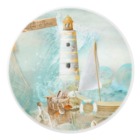 Nautical Serie Ontwerp 11 Keramische Knop (Voorkant)