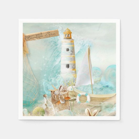 Nautical Serie Ontwerp 11 Servet (Voorkant)