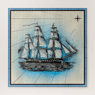 Nautical Serie Ontwerp 14 Legpuzzel