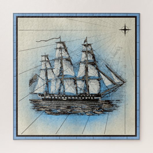 Nautical Serie Ontwerp 14 Legpuzzel (Verticaal)