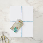 Nautical Serie Ontwerp 2 Cadeaulabel (Met Touw)