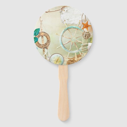 Nautical Serie Ontwerp 2 Handwaaier (Voorkant)
