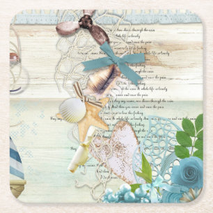 Nautical Serie Ontwerp 5 Kartonnen Onderzetters