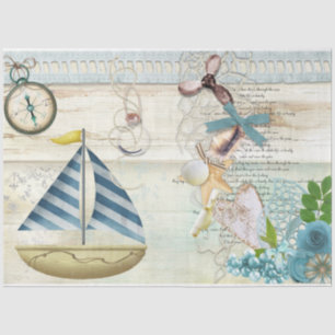 Nautical Serie Ontwerp 5 Tissuepapier