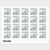 Nautical Series Design 4  Vierkante Sticker (Vel)