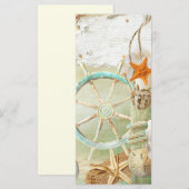 Nautical Series Ontwerp 2 Programmakaart (Voorkant / Achterkant)
