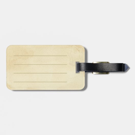 Nautical Shark Personalized Monogram Bagagelabel (Achterkant horizontaal)