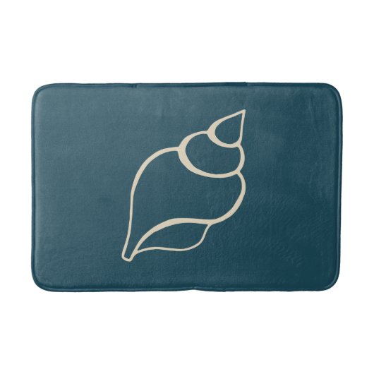 Nautical Shell Bathroom Mat Rug (Voorkant)