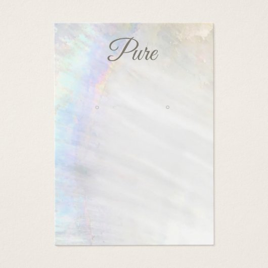 Nautical Shell Jewelry Earring Display Holder Naut Visitekaartje (Voorkant)