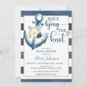 Nautical She's Tying the Knot Vrijgezellenfeest (N Kaart (Voorkant)
