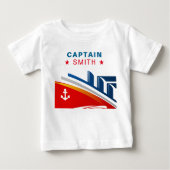 Nautical Ship 1st Birthday Party Captain Name (Voorkant)
