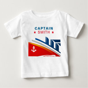 Nautical Ship 1st Birthday Party Captain Name