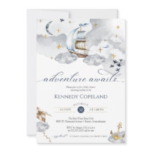 Nautical Ship Adventure wacht op droomachtig Baby 