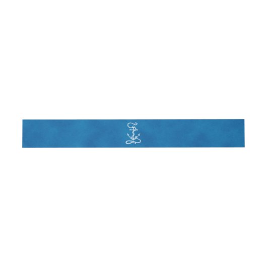Nautical Ship Anchor Navy Blue Waterverf Wedding Uitnodigingen Wikkel (Vlak)