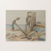 Nautical Ship Anchor on the Ground Scene Puzzle Legpuzzel (Horizontaal)