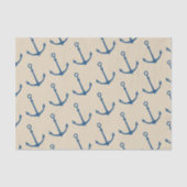 Nautical Ship Anchor Pattern Tissuepapier (Voorkant)