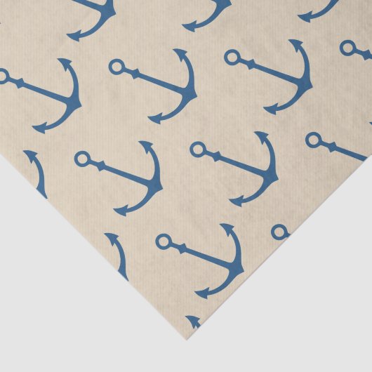 Nautical Ship Anchor Pattern Tissuepapier (Detail)