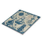 Nautical Ship and Ocean Thmed keramische kunst No1 Tegeltje (Zijkant)