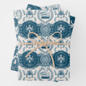 Nautical Ship and Ocean Thmed Patroon No17 Inpakpapier Vel (In situ)