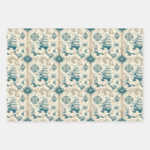 Nautical Ship and Ocean Thmed Patroon No18 Inpakpapier Vel (Voorkant)